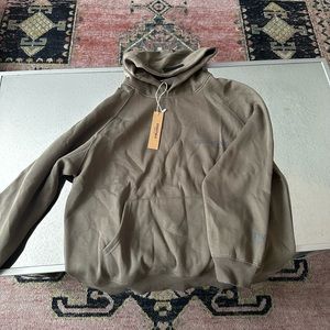 Fear of God Essentials Mens Small Green Hoodie Sweatshirt SSense FG Concrete